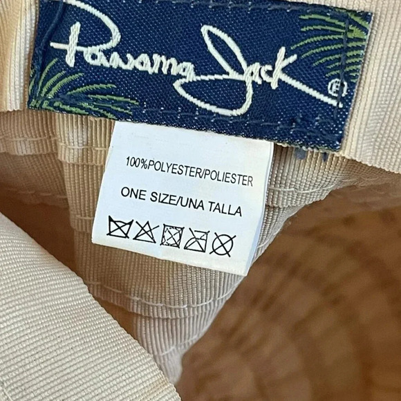 Panama Jack Women's One Size‎ Biege Ribbon Sun Hat Summer - Picture 11 of 12